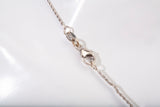 Ladies 14k White Gold Diamond Encrusted Eternity Pendant Necklace