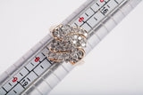Ladies 10k Yellow Gold Diamond Cluster Ring