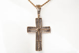 Gentlemen's 10k Yellow Gold 1.60TCW Diamond Cross Pendant