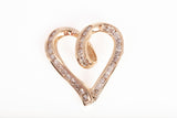 Stunning 10k Yellow Gold Diamond Accent Heart Pendant 0.32 CTW