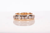 Men's 14k Yellow Gold 1.80TCW Channel Set Diamond Band