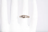 Ladies 14k White Gold Princess Cut Diamond Engagement Ring