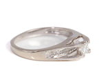 Ladies 14k White Gold Princess Cut Diamond Engagement Ring