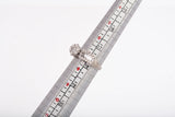Ladies 14k White Gold .72TCW Diamond Flower Cluster Engagement Ring Size 7.5