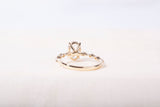 Brand New 14k Gold The Lindsey Set Lab Grown 2.01 CT Oval Cut Engagement Ring