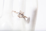 Brand New 14k Gold The Lindsey Set Lab Grown 2.01 CT Oval Cut Engagement Ring