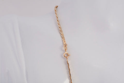 Ladies 14k Yellow Gold Flat Serpentine Chain 18"