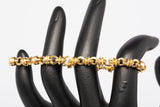 Unique 14k Yellow Gold Fancy Link Bracelet