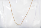 14k Yellow Gold Figaro Style Chain 22"