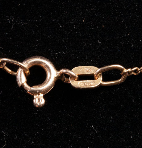 Ladies 14k Yellow Gold Filigree Station By The Yard Necklace