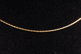 Ladies 14k Yellow Gold Multi-Stone Pendant Necklace 17.5"