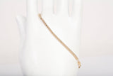 Ladies 14k Yellow Gold Beaded Bracelet Size 7.25"