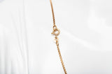 Unisex 18k Yellow Gold Box Link 20'' Chain