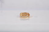 Men's 14k Yellow Gold Pinky Nugget Ring Size 7.5