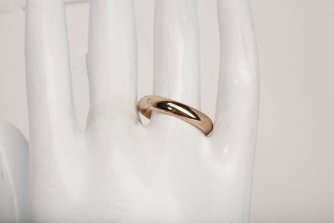 Men's 14k Yellow Gold Wedding Band Ring Size 9.5"