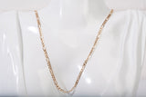 Unisex 10k Yellow Gold Figaro Chain 20"