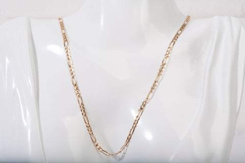 Unisex 10k Yellow Gold Figaro Chain 20"
