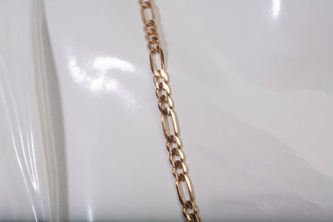 Unisex 10k Yellow Gold Figaro Chain 20"