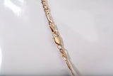 Unisex 10k Yellow Gold Figaro Chain 20"
