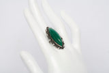 Sterling Silver .925 Synthetic Turquoise Statement Ring