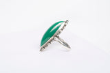 Sterling Silver .925 Synthetic Turquoise Statement Ring