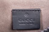 Authentic GUCCI GG Supreme Monogram Leather Black Trim Belt Bag XS/S