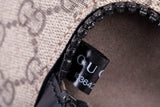 Authentic GUCCI GG Supreme Monogram Leather Black Trim Belt Bag XS/S