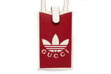 Authentic Gucci X Adidas Red/White Leather Phone Shoulder Bag