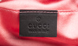 Authentic Black Gucci Velvet Matelasse GG Marmont Dome Backpack