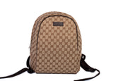 Authentic GUCCI GG Beige Canvas Medium Backpack