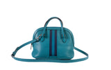 Authentic Gucci Web Dome Satchel Shoulder Bag