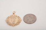 14k Yellow Gold Lady of Guadalupe Pendant