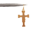 Unisex 22k Yellow Gold Crucifix Pendant