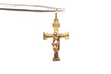 Unisex 22k Yellow Gold Crucifix Pendant