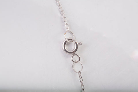 Ladies 18K White Gold Knot Necklace