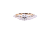 Ladies 14k Yellow Gold Oval Cut Lab Grown Diamond Engagement Ring 1.54 CTW