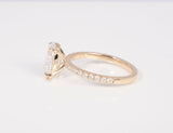14k Yellow Gold Lab Grown Oval Cut 2.51 carat Diamond Engagement Ring