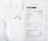 14k Yellow Gold Lab Grown Oval Cut 2.51 carat Diamond Engagement Ring