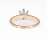 14k Yellow Gold Lab Grown Classic Simple Solitaire Round Cut Engagement Ring