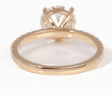 14k Yellow Gold Lab Grown Round Cut 2.5 Carat Diamond Engagement Ring