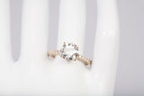 14k Yellow Gold Lab Grown Round Cut 2.5 Carat Diamond Engagement Ring