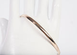 Ladies 14k Yellow Plain Gold Bangle Bracelet 8"