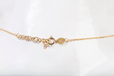 Ladies 18k Yellow Gold 3 Layer Heart, Beads & Cross Adjustable Necklace