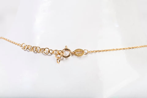 Ladies 18k Yellow Gold 3 Layer Heart, Beads & Cross Adjustable Necklace