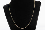 Unisex 10k Yellow Gold Cable Link Chain Size 26"