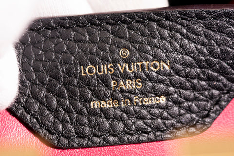 Authentic Louis Vuitton Black Capucines MM Shoulder Bag