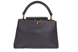 Authentic Louis Vuitton Black Capucines MM Shoulder Bag