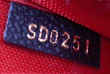 Authentic Louis Vuitton Felicie Pochette Monogram Navy Blue Empriente Leather Crossbody Bag
