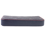 Authentic Louis Vuitton Felicie Pochette Monogram Navy Blue Empriente Leather Crossbody Bag