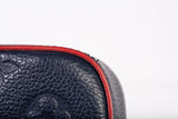 Authentic Louis Vuitton Felicie Pochette Monogram Navy Blue Empriente Leather Crossbody Bag